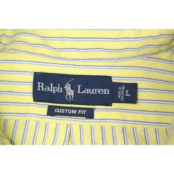 NEW Ralph Lauren Custom Slim Fit Oxford Shirt LG - Picture 6 of 6